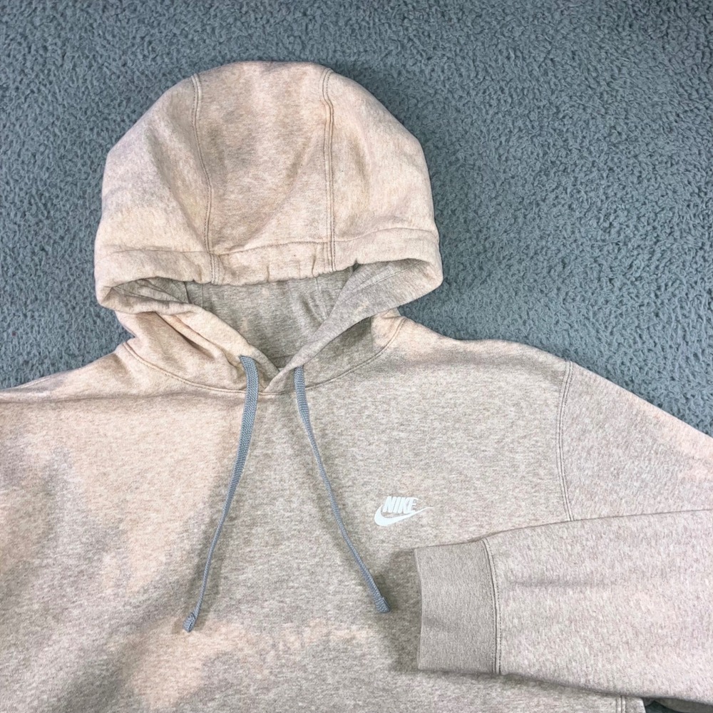 Nike Sportswear‎ Club Fleece Hoodie Men XL Emroidered Logo Bleached Pullover